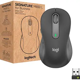 Миша Logitech Signature M650 L Left Graphite [910-006239] [122538] - мініатюра 6