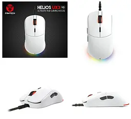 Ігрова миша Fantech UX-3 V2 HELIOS PixArt 3389, 400IPS, 50G, 1600DPI White - мініатюра 3