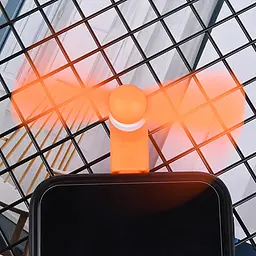 Вентилятор мобільний Lightning помаранчевий - мініатюра 2
