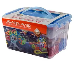 Конструктор магнітний Magplayer, 48 елементів (MPT-48) - мініатюра 2