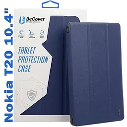 Чохол-книжка BeCover Smart для Nokia T20 10.4 Насичено-синій (708042) - мініатюра 4