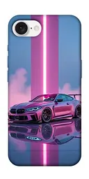 TPU чехол Demsky Pink neon car для Apple iPhone 16e (6.1")