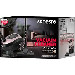 Пилосос Ardesto мішковий чорно-бронзовий 800 Вт (VC-I-B800GB) - мініатюра 15