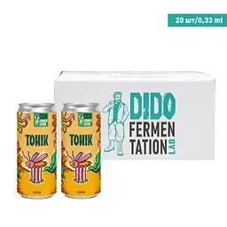 Упаковка безалкогольного напою Тонік DIDO, 330 мл х 20 шт.