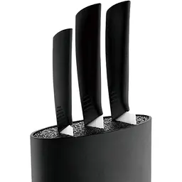 Підставка для ножів Bergner Black & white 15.6х6.6х22 см (BG-3997-BL) - мініатюра 3