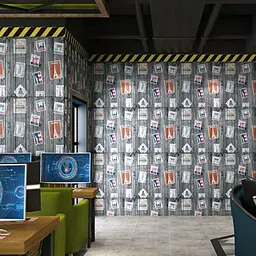 Самоклеюча 3D панель 700х700х4мм Поштові марки (091) SW-00001152 - мініатюра 5