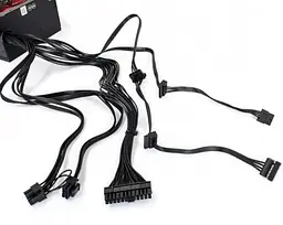 Блок живлення GameMax 600 Вт GM-600B, Black, Active PFC, 12 см, 1xMolex / 3xSATA / 1x6+2-pin / 1x4+4-pin / 1x20+4-pin, захист OVP / UVP / OCP / OLP / OPP / SCP - мініатюра 4