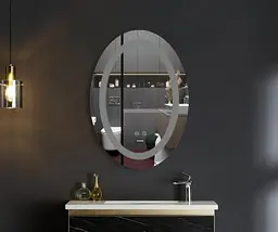 Дзеркало Mixxus PLAIN MV03-50x70 з LED Touch, Anti-fog, димером, регулюванням яскравості (MI6664) - мініатюра 5