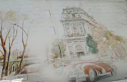 Кухонний фартух Ретро 02 для кухні наклейка ПВХ Париж Ейфелева вежа беж 60х250 см Happy Pocket Z180349 - мініатюра 8