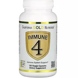 Засіб для зміцнення імунітету California Gold Nutrition Immune4 180 вегетаріанських капсул