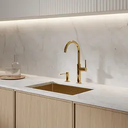 Змішувач для кухні Omnires Tula gold (TL6050GL) золотий - глянцевий - мініатюра 4