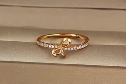 Кільце Xuping Jewelry стрічечка 8 мм р 17 золотисте