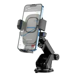 Автомобільний тримач для телефону Borofone BH60 Dainty center console car holder чорний - мініатюра 2
