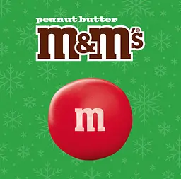 Драже M&M's Peanut Butter Milk Chocolate Red & Green Christmas Candy 260 г - мініатюра 7