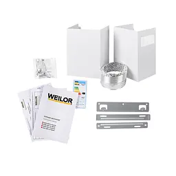 Витяжка декоративна похила WEILOR AURA WDS 53 WHITE - мініатюра 12