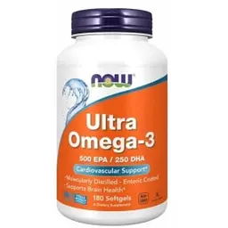 Омега-3 Now Foods Ultra Fish Oil у м'яких капсулах №180