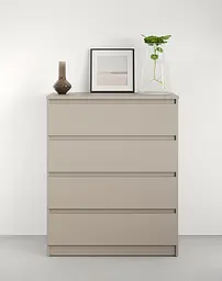Комод в спальню MebelStar Нео 4Ш 80x43x98 см Кашемір (MBS-1074) - мініатюра 2