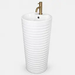 Умивальник VBI Salandra підлоговий 40x40 см white VBI-019035 - мініатюра 2