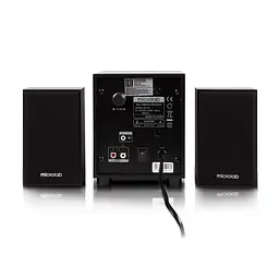 Microlab Акустична система M-105 2.1, 10W, mini-jack, чорний - мініатюра 3