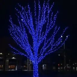 Гірлянда Нитка вулична GarlandoPro 30 м 300 LED чорний дріт Синій CF300L30MBBL - мініатюра 2