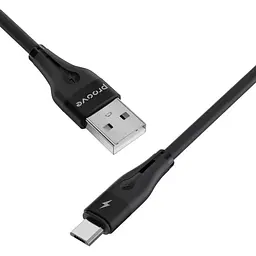 Кабель Proove Soft Silicone USB-A to Micro-USB 2.4A 1m Black (CCSO20001301) [130625] - мініатюра 3
