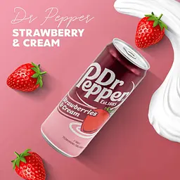 Газований напій Dr Pepper Strawberries & Cream 330 мл - мініатюра 2