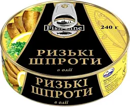Шпроти Рижські Fish line в олії 240 г