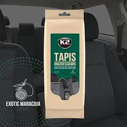 Серветки вологі для очищення тканинної оббивки K2 Tapis Wipes 20х18 см (K212) 24 шт - мініатюра 2
