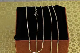 Ланцюг Xuping Jewelry квадратний джгут 45 см 1,5 мм сріблястий