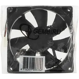 Вентилятор Gembird 90mm FANCASE2/BALL - мініатюра 3