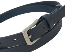 Жіночий шкіряний ремінь Skipper 1635-20 Темно-синій 2 см - мініатюра 6