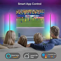 Світлодіодний торшер YTDRGB, кутова лампа, сумісна з Alexa 2 шт. - мініатюра 2