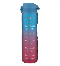 Пляшка для води ION8 1000 мл BPA Free Times To Drink (ЕКО пляшка) Blue &amp; Pink (I8RF1000PBPMOT) - мініатюра 1