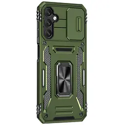 Ударостійкий чохол Camshield Army Ring для Samsung Galaxy S23 FE Оливковий / Army Green - мініатюра 4