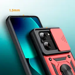 Панель BeCover Military для Xiaomi 13T/13T Pro Red (710560) - мініатюра 2