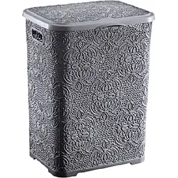 Кошик для білизни Bursev Lace 42 л антрацит (000029763)