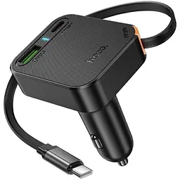 Автозарядне Hoco nz18 65w + кабель рулетка - мініатюра 5