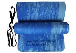 Килимок для йоги та фітнеса EasyFit s-EVA Mat 8 мм Синій - мініатюра 2