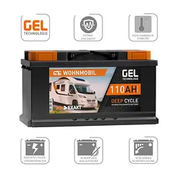 Акумулятор гелевий EXAKT 110Аh / 12V GEL - мініатюра 3