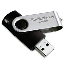 USB флеш накопичувач Goodram 8GB Twister Black USB 2.0 (UTS2-0080K0R11) - мініатюра 2
