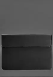 Шкіряний чохол-конверт BlankNote на магнітах для MacBook Pro 16" Чорний Crazy Horse - мініатюра 2