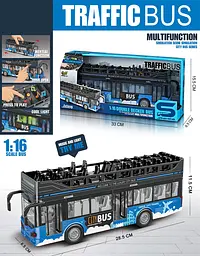 Іграшка Інерційний двоповерховий автобус DIY TOYS det0018715 - мініатюра 2