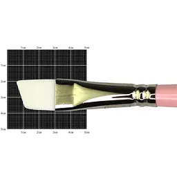 Пензель синтетика кутова Flamingo 1023A № 3/4 к.р KOLOS (4823064903980)