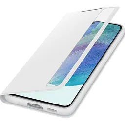 Оригінальний чохол-книжка для Samsung Galaxy S21 FE (G990) S-View Clear View Smart Cover White EF-ZG990CWEGRU - мініатюра 7
