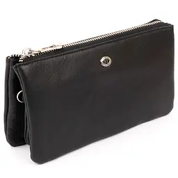 Місткий клатч на два відділення жіночий ST Leather 19246 чорний - мініатюра 5