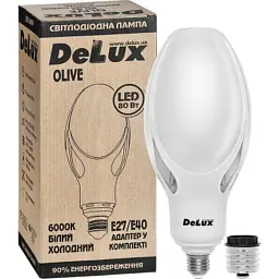 Лампочка Delux OLIVE 80w E27 6000K (90011622) - мініатюра 3