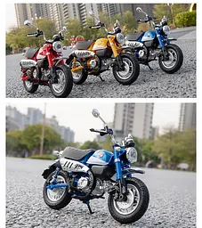 Колекційна масштабна модель мотоцикла TK Group Honda Monkey 125 зі світлом, звуком та амортизацією 1:12 - мініатюра 6