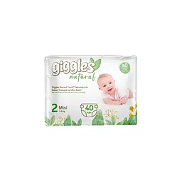 Підгузки Giggles Natural 2 Mini 3-6 кг 40 шт (8680131206384)