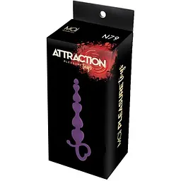 Анальні буси Mai Attraction Toys №79 Purple - мініатюра 3