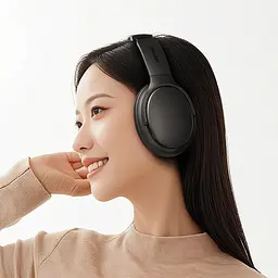 Бездротові накладні навушники Acefast H10 wireless headset Black (6974316284932) - мініатюра 9